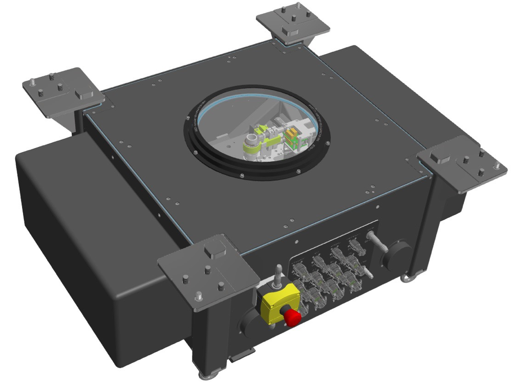 Enclosed cassegrain unit schematic