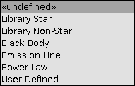 Spectral Distribution choices