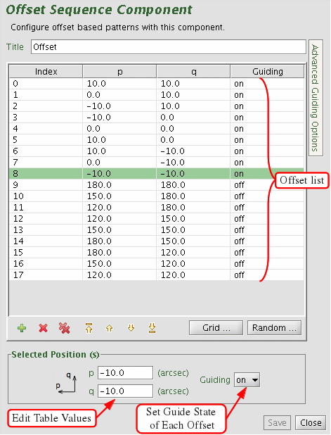 offset iterator