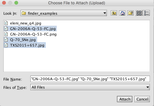 File Attachment dialog