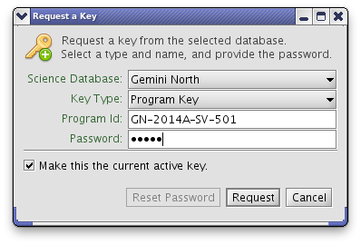 Requesting a program key