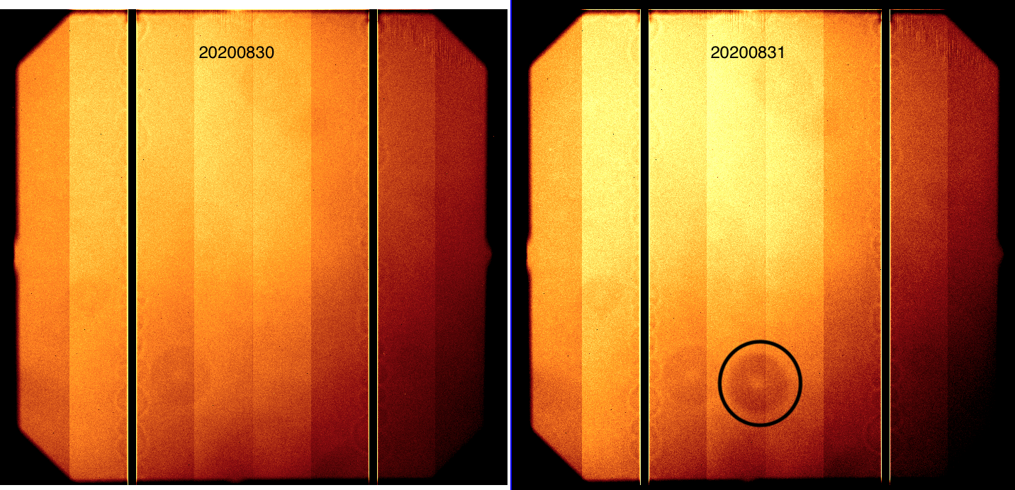 New GMOS-N flat field feature